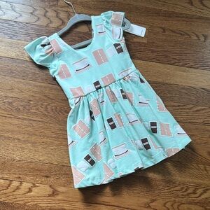 Charming Mint Smores Kids Dress